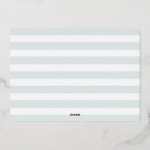 おもしろいス実在ナップストフォイル誕生のお知らせ 箔シーズンカード (裏面)