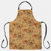 おもしろいス葉ドラゴン エプロン (正面)