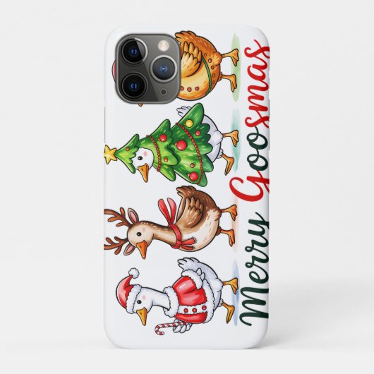 おもしろいス間抜けグース Case-Mate iPhoneケース (裏)