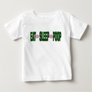 おもしろいス食べプウンチベビーオンジー ベビーTシャツ