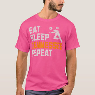 おもしろいス食べリープテネシー中継ボランティア州V Tシャツ