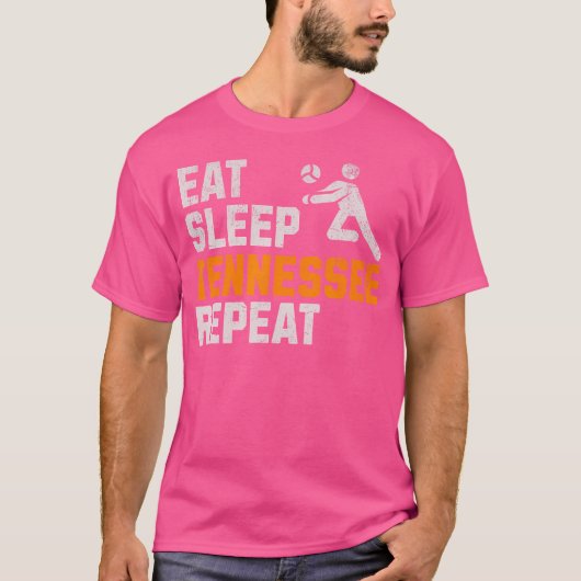 おもしろいス食べリープテネシー中継ボランティア州V Tシャツ (正面)