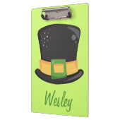 おもしろいセントパトリックの日帽子 クリップボード (左)