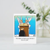 「おもしろいセント・ピーター&ザ・ジェーク」ユーモアのはがき ポストカード (スタンド正面)