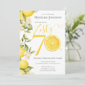 おもしろいゼスティレモン70thバースデーパーティー 招待状 (スタンド正面)