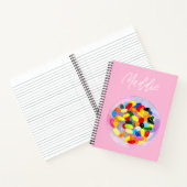 おもしろいゼリーキャンディビーンウォーター色 ノートブック (内部)