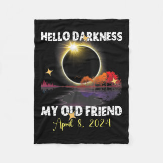 おもしろいソラレエクリプス2024年4月8日2024年太陽のEcl フリースブランケット