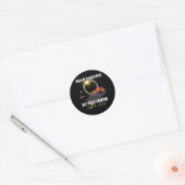 おもしろいソラレエクリプス2024年4月8日2024年太陽のEcl ラウンドシール (封筒)