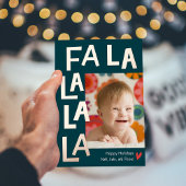 おもしろいソングフォイルホリデーフォトカードクリスマスカード 箔シーズンカード