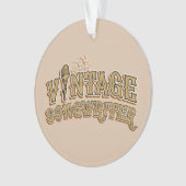 おもしろいソングライターリシストノベルティタイポグラフィ オーナメント (正面)