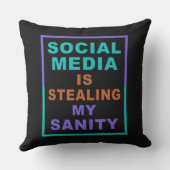 「おもしろいソーシャルメディア」装飾用クッション クッション (裏面)