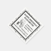 おもしろいゾウ誕生日パーティナプキンス スタンダードカクテルナプキン (角)