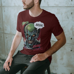 おもしろいゾンビパーソナライズされたネームTクール漫画本 Tシャツ