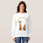 おもしろいゾンビ野菜ハロウィーン スウェットシャツ (正面フル)