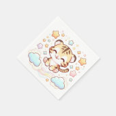 おもしろいタイガー赤ちゃんシャワー スタンダードカクテルナプキン (角)