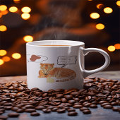 おもしろいタイガー&バニーのジレンマ – かわいい動物の漫画デ ジャンボコーヒーマグカップ