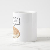 おもしろいタイガー&バニーのジレンマ – かわいい動物の漫画デ ジャンボコーヒーマグカップ (正面)