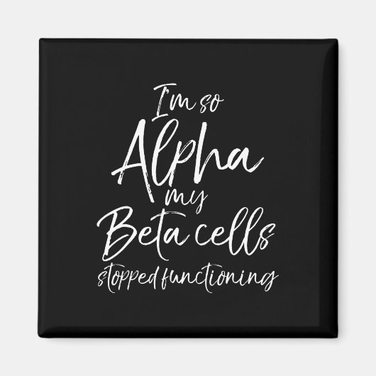 おもしろいタイプ1 I's Alpha My Beta Cells ストップ Func マグネット (正面)