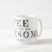 おもしろいタイポグラフィカスタムギフト コーヒーマグカップ (正面右)