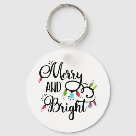おもしろいタイポグラフィクリスマス キーホルダー