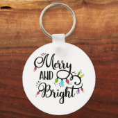 おもしろいタイポグラフィクリスマス キーホルダー (正面)