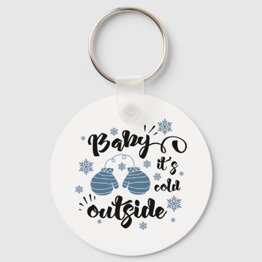 おもしろいタイポグラフィクリスマス キーホルダー (正面)