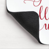 おもしろいタイポグラフィクリスマス マウスパッド (コーナー)