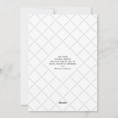 おもしろいタイポグラフィグリーンシルバークリスマスツリー雪 シーズンカード (裏面)