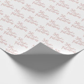 おもしろいタイポグラフィバラ金ゴールド50と素晴らしい誕生日 ラッピングペーパー (角)