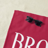 おもしろいタイポグラフィビーチタオル ビーチタオル (インサイチュ)