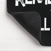 おもしろいタイポグラフィブシンプルラック&ホワイトマウスパッド マウスパッド (コーナー)