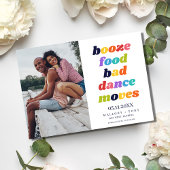 おもしろいタイポグラフィ写真ウェディング日付の保存 セーブザデート