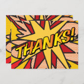 おもしろいタイポグラフィ サンキューカード (正面/裏面)