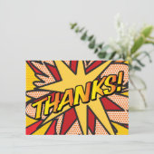 おもしろいタイポグラフィ サンキューカード (スタンド正面)