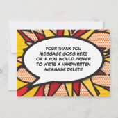 おもしろいタイポグラフィ サンキューカード (裏面)