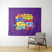 おもしろいタイポグラフィ – ヒッピー・ソウル1 タペストリー (インサイチュ(横))