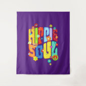 おもしろいタイポグラフィ – ヒッピー・ソウル1 タペストリー (正面)