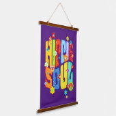 おもしろいタイポグラフィ – ヒッピー・ソウル1 吊り下げ型タペストリー (傾斜あり)