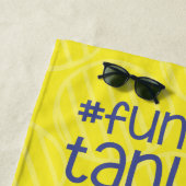 おもしろいタイムタンラインビーチタオル ビーチタオル (インサイチュ)