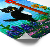 おもしろいタキシードキャットバードハウスマウスの作成 ポスター (角)