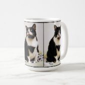 おもしろいタキシード猫トリオマグ コーヒーマグカップ (正面右)