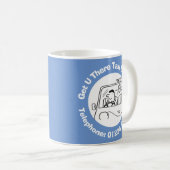 おもしろいタクシー会社のタクシー運転手。 コーヒーマグカップ (正面右)