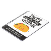 おもしろいタコスは私の霊性動物ユーモアのある ノートブック (左側)