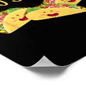 おもしろいタコスクワートメキシコ料理愛好家Teeギフト ポスター (角)