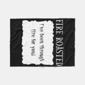 おもしろいタコソースグループハロウィンコスチューム熱火Ro フリースブランケット (正面(横))