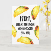 おもしろいタコ母の日 カード (黄色い花)