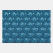 おもしろいタコ ラッピングペーパーシート (正面)