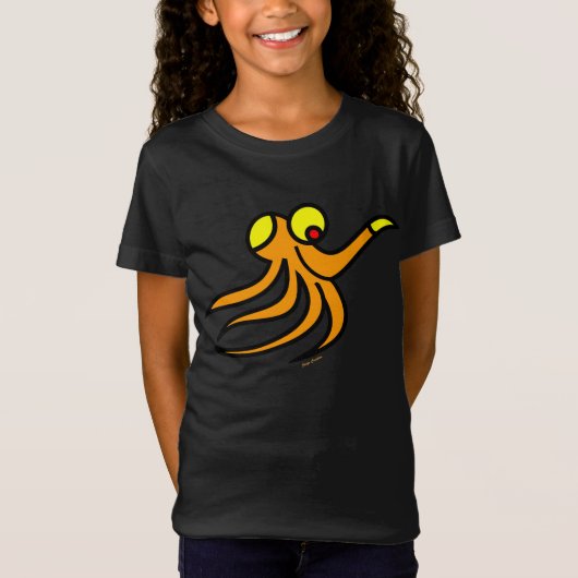 おもしろいタコTシャツ Tシャツ (正面)