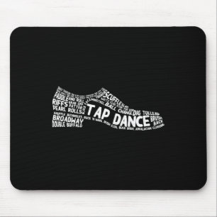 おもしろいタップダンスギフト靴踊りかわいいダンサーメンズ マウスパッド