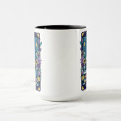 おもしろいタロットの読み取りカードスケルトン マグカップ (中央)